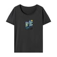thumbnail image 1 of Camiseta de verano para mujer, ropa de calle, cuello redondo, para desplazamientos, deportes, viajes S, 1 of 7