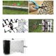 thumbnail image 2 of 3X Alfombrilla De JardíN Del Hogar Para Gatos, Tira De Espinas, , Repelente De Perros, Alfombrilla De Pinchos Para JardíN, Planta De Flores, Color Negro, 2 of 3