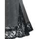 thumbnail image 4 of Camiseta de Panel de Encaje de Cadenas de Talla Extra Rosegal  Camisetas tallas grandes, 4 of 5