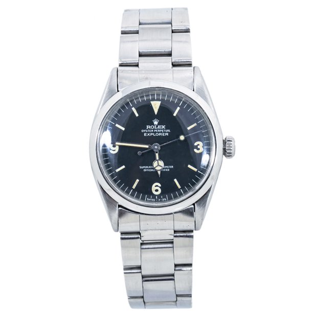 Rolex Pre Owned Rolex Oyster Perpectual Explorer 1016 Steel Watch Certified Authentic Warranty Walmart Com Walmart Com