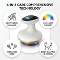 thumbnail image 5 of Woveruco For Cellulite,Lymphatic Drainage Massager & Anti-Cellulite Tool,Vacuvia Sculpt Glow Cellulite Remover for Legs - Helps Reduce Cellulite In The Abdomen, Arms, and Legs -Gold/White, 5 of 15
