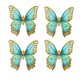 thumbnail image 1 of Juego de 4 pegatinas magnéticas de mariposas para decorar el refrigerador y el ordenador., 1 of 7