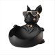 thumbnail image 1 of Escultura de Bulldog Francés con Bandeja - Estatua de Perro de Resina, , Caja de Almacenamiento para la Entrada, Figura de Animal para Decoración del Hogar, 1 of 5
