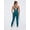 Green, variant on Women's Workout Jumpsuit Criss Cross Backless Yoga Tummy Control Athletic One Piece Pants Romper