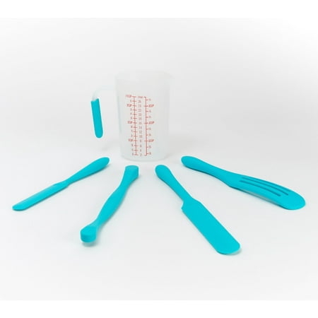 

Mad Hungry 5-Pc Silicone Spurtle Baking Prep Set w/ Measuring Cup Model K49167