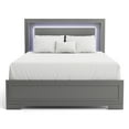 thumbnail image 2 of Furniture of America Willow Wood Bed with LED, Gray, California King, 2 of 5