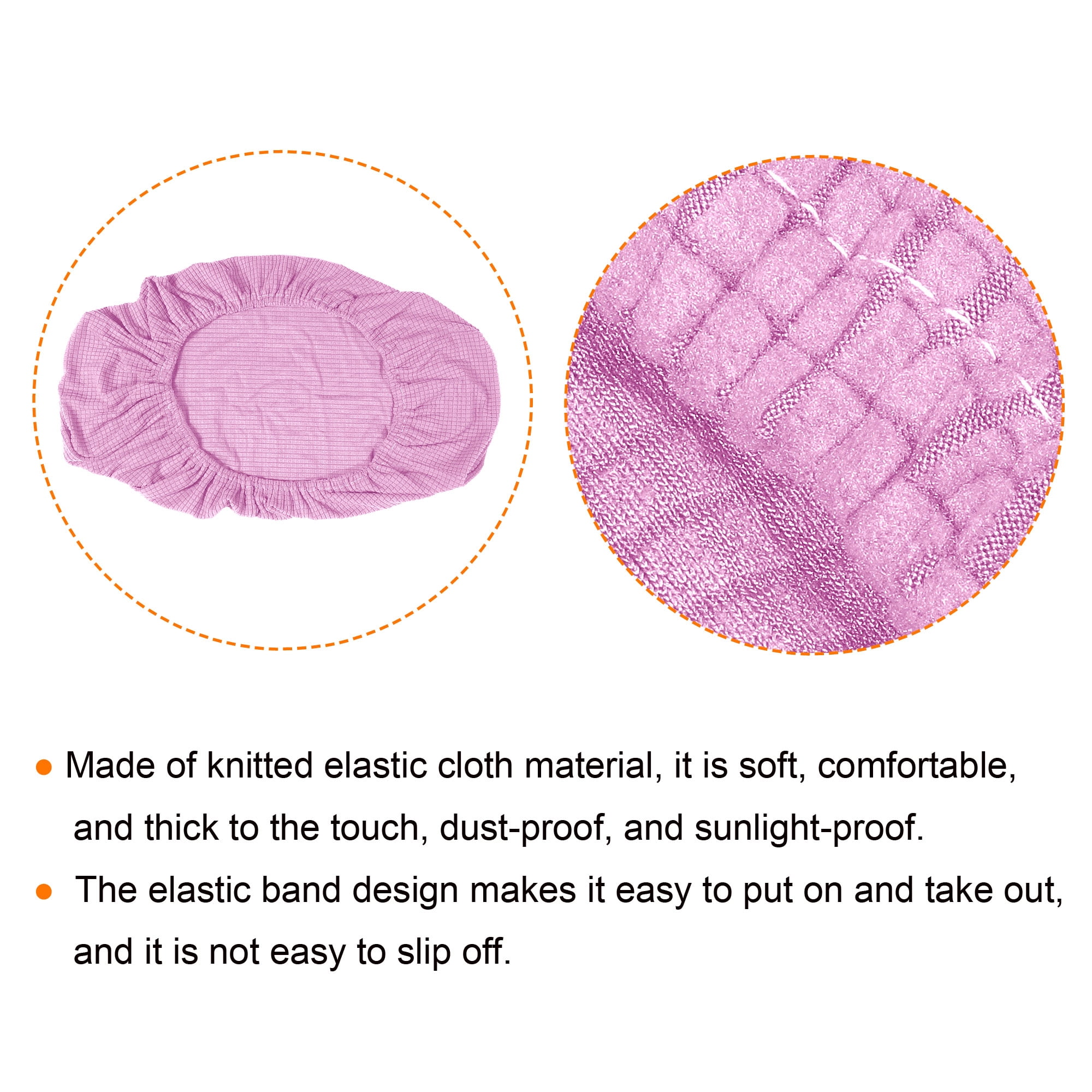 Unique Bargains Air Conditioner Cover Knitted Elastic Cloth Dustproof 88-95cm Purple