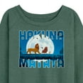 thumbnail image 3 of The Lion King - Hakuna Matata - Women's Lightweight French Terry Long Sleeve Shirt, 3 of 5