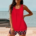 thumbnail image 4 of Brnmxoke Swimsuit Tankini Tops for Women - Two Piece Bathing Suits Bikini Swim Tank Top with Graphic Boyshorts Swimwear Sets Multicolor,XXL, 4 of 6