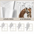 thumbnail image 5 of Swag Valance Curtains for Windows, Funny Giraffes Light Filtering Kitchen Curtains with Rod Pocket, Cute Art Fun Lovely Animals on Toilets Window Treatment Valances for Living Room, 36x45 - 2 PCS, 5 of 9