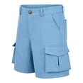 thumbnail image 4 of WOYY Kids School Cargo Shorts Boys Girls Casual High Waisted Uniform Shorts, Sizes 5-15, 4 of 7