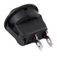 thumbnail image 5 of 10Pcs SPST Black Button On/Off Round Rocker Switch AC 6A/250V 10A/125V, 5 of 5