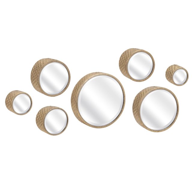 IMAX Corporation Covington 7 Piece Accent Mirror Set in Gold