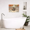 thumbnail image 3 of Farmhouse Flower Bathroom Decor Wall Art Vintage Butterfly Floral Pictures Wall Decor Relax Soak Unwind Bathroom Sign Canvas Painting Prints Artwork Home Decorations Framed for Bathroom 16"x12", 3 of 7