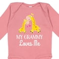 thumbnail image 4 of Inktastic Grammy Loves Me Giraffe Boys or Girls Long Sleeve Baby Bodysuit, 4 of 5