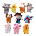 thumbnail image 1 of 10x Farm Story Familia Marionetas de Muñeca Juguetes de mano para Macarena Fam Animal, 1 of 8
