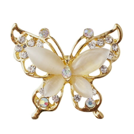 KABOER 1PCS Women Jewelry Crystal Butterfly Rhinestone Brooch Pin Wedding Party Gift Decor Pin Accessories Women Lady Costume