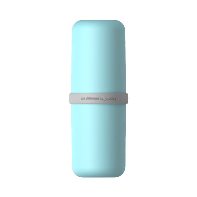 Juego de tazas de viaje Moyic organizador portátil para cepillos de dientes Almacenamiento y organización del hogar Azul