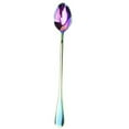 thumbnail image 2 of 4 Pcs/Set Stainless Steel Spoons Iridescent Rainbow For Milkshake Coffee Drinks, 2 of 5