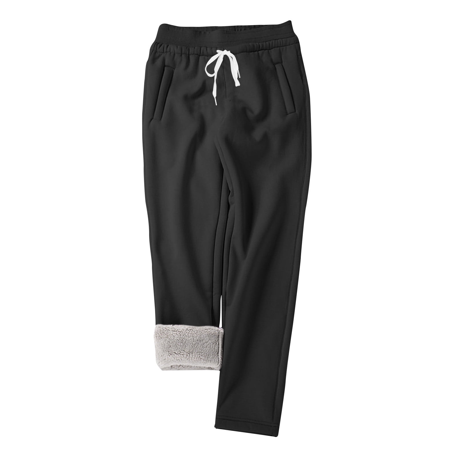 Sweatpants Fleece Lined Trousers Womens Uk Women Warm Sherpa Lined