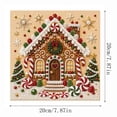 thumbnail image 4 of Christmas Pearl Art Kits for Adults Pearl Diamond Art Diy Kits DIY Pearl Painting Kit for Beginners,7.87x7.87 Inch Gemstone Diamond Dots Beads Handmade Hanging Painting Kit for Home Wall Decor, 4 of 5