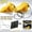 Yellow 2PC, variant on RV Trailer Wheel Wedges, Hard Plastic Tire Chocks with Handles for Camper Truck