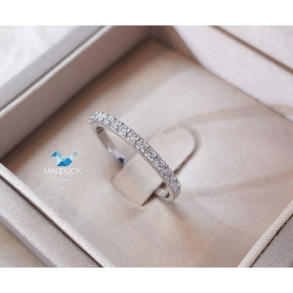 Cubic Zirconia / Sterling Silver 925 Ring / Rhodium plated Nickel-Free / MadDuckJewels RG1919 / Thailand Jewelry