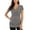 Dark Gray, variant on Cinvoph Women's Maternity Nursing Tank Tops Breastfeeding Crew Neck Pleated Sleeveless Casual Loose Clothes