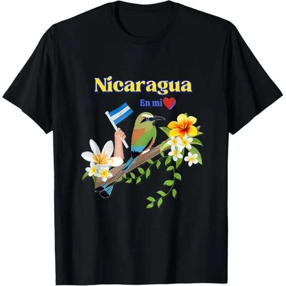 DOPASHIRT Nicaragua En Mi Corazon Patriotic Signs T-Shirt Unisex S-5XL Hot Trending Shirt, Vintage Birthday Gift
