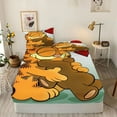 thumbnail image 1 of Garfield Drap-Housse Chat Enfants Draps en Polyester Couverture Dessin Animé Élastique Mignon Rêve Impression Numérique Literie, 1 of 6