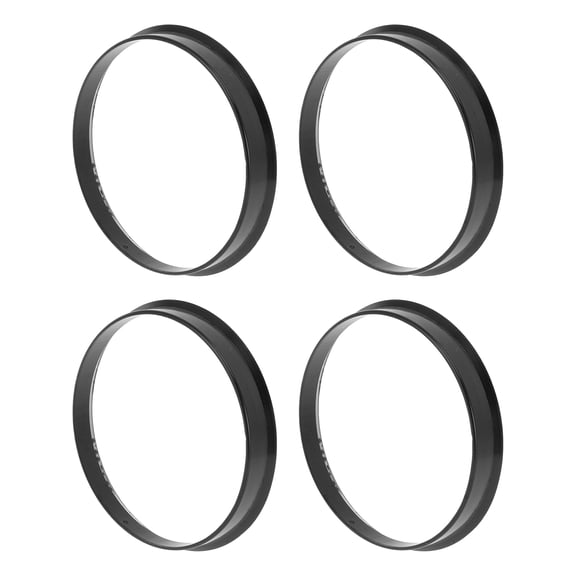 72.1mm to 69.6mm Car Wheel Hub Centric Rings Black Polycarbonate Wheels Center Shaft Shock Absorbing Hubrings 4 Pcs