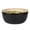Gray/15 oz/1 Count, variant on Restaurantware Bamboo Salad Bowl 1 Count 15 Oz Greaseproof Freezable Round Serving Bowl, Hot and Cold Food Friendly Handmade Bamboo Serving Utensils, Gray