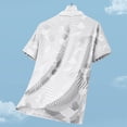 thumbnail image 4 of FRSASU Men's Casual Polo Shirts Short Sleeve Golf Quick Dry Print Performance Golf Collared T-Shirt White, 4 of 9