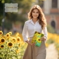 thumbnail image 6 of ipoul Large Spiral Notebook, B5, 8x10, Big, Hardcover, Lay-flat, Lined, Van Gogh Sunflower, 6 of 8