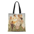 thumbnail image 1 of JSDART Sac Fourre-Tout en Toile Jessie Ring Rond Rosie Crèche Comptine Willcox Smith Sac Réutilisable pour Courses, 1 of 1