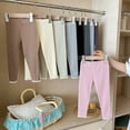 thumbnail image 4 of SGMVNU Wide Flare Pants Girl's Stretch Outer Layer Leggings For Everyday Wear Comfortable And Fashionable For Girls Age 4-12 Kids Clothes(Size 18-24 Months,Bronze), 4 of 9
