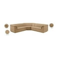 thumbnail image 2 of Meridian Furniture Cascade Camel Velvet Fabric Modular Sectional, 2 of 14