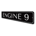 thumbnail image 4 of Engine Number 9 Novelty Sign, Metal Wall Decor - 4x18 inches, 4 of 4