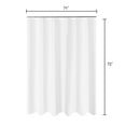 thumbnail image 4 of Barossa Design 2 Pack Fabric White Shower Curtain Liner Cloth Medium Weight with Magnet -71"W x 72"H, 4 of 7