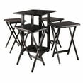 thumbnail image 3 of Winsome Wood Sophia 5-Piece Snack TV Table Set, Coffee Finish, 3 of 11