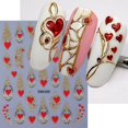 thumbnail image 4 of POWPOP Pegatinas 3D para Nail Art de Corazones para San Valentín, 6 piezas, 4 of 8