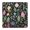 2496-25.3.4.1, variant on Floral Square Tablecloth with Elastic Border, Reusable Waterproof Polyester for Travel, Kitchen or Picnic, 34x34 Inch
