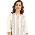 thumbnail image 6 of Band Collar Straight Kurta - Natural-X Large, 6 of 6