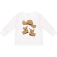 thumbnail image 3 of Inktastic Western Style Boy Boots Boys or Girls Long Sleeve Toddler T-Shirt, 3 of 5