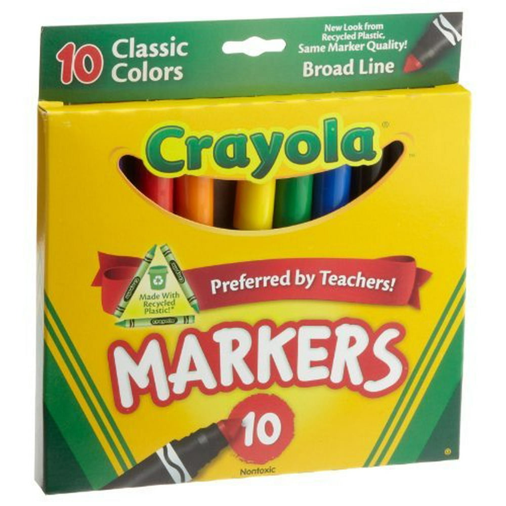 Crayola 10 Ct Classic Broad Line Markers(Discontinued by manufacturer