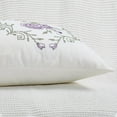 thumbnail image 5 of Home Soft Things Embroidery Canvas Throw Pillow Cover Pillow Case 2 Piece Set - Rose - Lilac - 20" x 20", 5 of 7