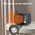 thumbnail image 5 of Space Heater, Small Desk Heater with High Output, Safe and Quiet Ceramic Desktop Heating Fan for Home Bedroom Office Desk Indoor Use(Grey), 5 of 14