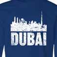 thumbnail image 4 of Inktastic Dubai City Skyline with Grunge Long Sleeve Youth T-Shirt, 4 of 5