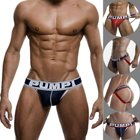 Sexy Mens Underwear Bulge Pouch Jock Strap Cotton Sports Shorts Boxer