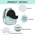 thumbnail image 4 of Elephant Themed School Backpack - Waterproof & Tear-Resistant Bookbag, Fashionable Laptop Backpack for Students, Cute Elephant Print Design, 4 of 6